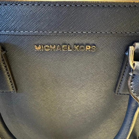 Michael Kors Dillon Satchel Navy Blue - Picture 7 of 13